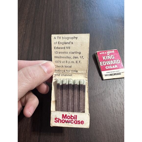 1979 King Edward Cigars Vintage Matchbook - America's Largest Selling Brand - Picture 4 of 5